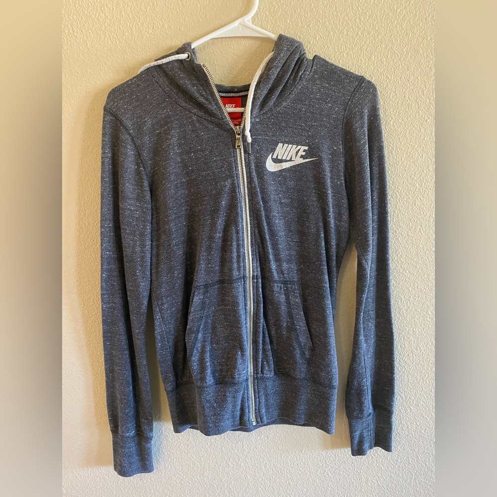 Nike Gray Zip Hoodie Small